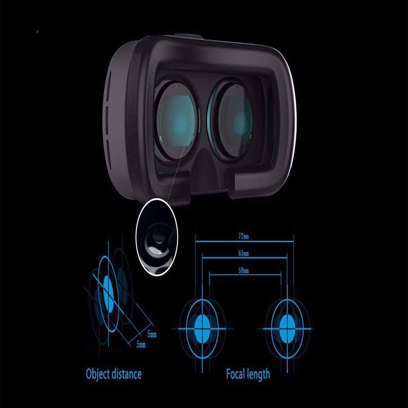  هدست واقعیت مجازی وی آر باکس مدل VR Box 2 به همراه ریموت کنترل بلوتوث و DVD حاوی اپلیکیشن و LED Wat