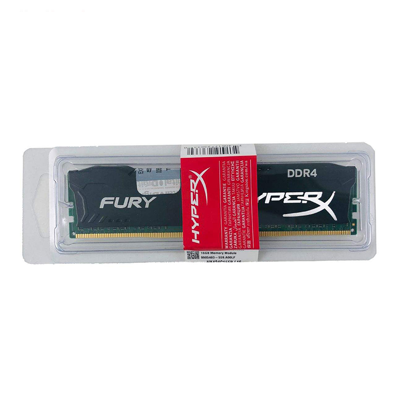  رم دسکتاپ DDR4 تک کاناله 2400 مگاهرتز CL15 کینگستون مدل HyperX Fury ظرفیت 16 گیگابایت 