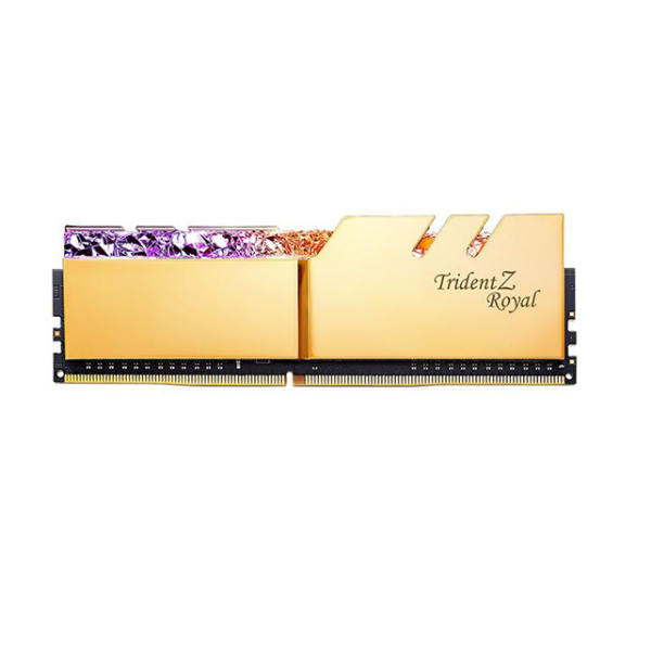  رم دسکتاپ DDR4 دو کاناله 3200 مگاهرتز CL16 جی اسکیل مدل Trident Z Royal Gold ظرفیت 64 گیگابایت 