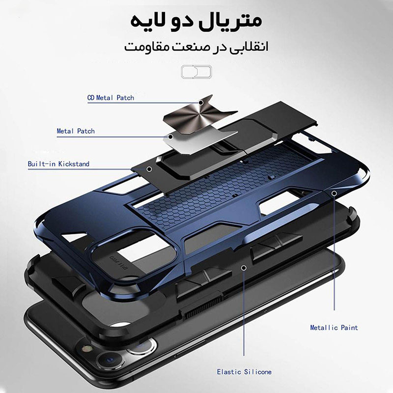  کاور لوکسار مدل Defence90s مناسب برای گوشی موبایل اپل iPhone 11 Pro max 