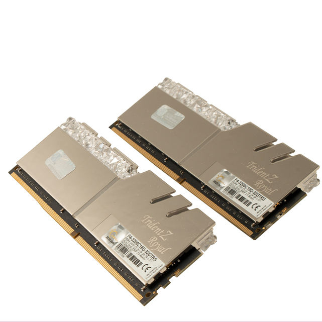  رم دسکتاپ DDR4 دو کاناله 3200 مگاهرتز CL16 جی اسکیل مدل Trident Z Royal Gold ظرفیت 64 گیگابایت 