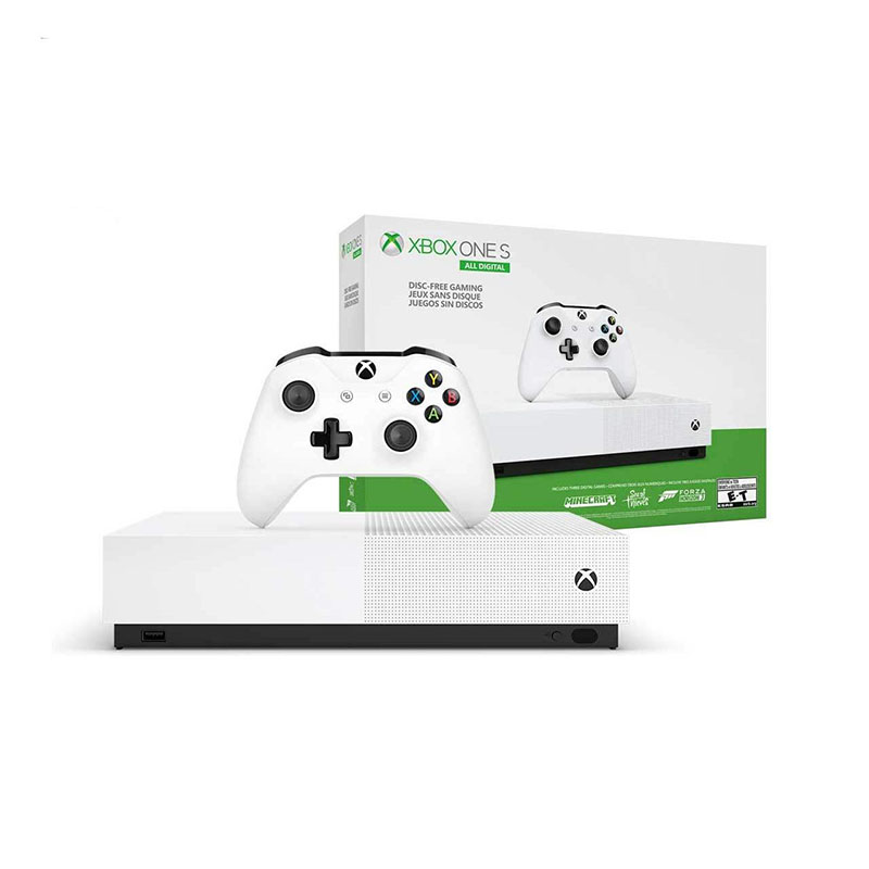  مجموعه کنسول بازی مایکروسافت مدل Xbox One S All Digital ظرفیت 1 ترابایت به همراه ۲۰ عدد بازی 